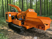 Broyeur de bois à capacité variable, broyeur de déchets de bois frais, broyeur d'arbres, moteur diesel, déchiqueteuse de bois portable, broyeur de déchets de bois
