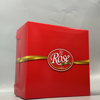 Meilleures ventes 6 8 10 12 16 pouces Vente en gros Matériau biodégradable carré Logo personnalisé Anniversaire Mariage exquis avec boîte à gâteau
