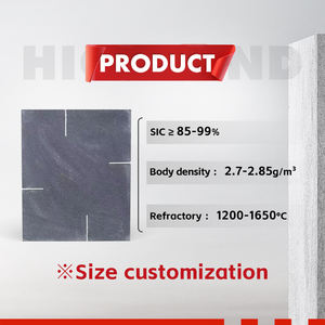 Produsen Papan Sisic Nsic Rsic Tahan Suhu Tinggi, Pelat Keramik Sic 80% untuk Tungku Keramik - Product Image 3