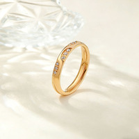 Bijoux Dina personnalisés pour femmes, minimalistes, empilables, sertis de pierres précieuses, en acier inoxydable, plaqué or 18 carats PVD, CNC, pour mariage et fêtes, cadeau