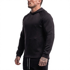Sudadera con Capucha para Hombre, Corte Ajustado, Color Sólido, Tela Personalizable, Secado Rápido, Ecológica, Transpirable, 100% Poliéster, Invierno - Product Image 3