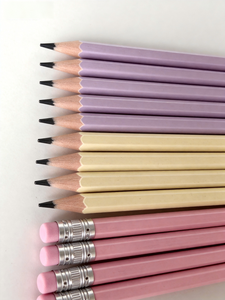 12 crayons HB pastel en plastique non toxique EN71 de 7 pouces avec gommes, logo personnalisé, crayons en graphite pour écrire et dessiner - Product Image 4