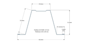 Low <b>Running</b> Cost Omega Channel Purlin Rolling Steel Profile Keel Omega Profile Furring Channel Roll Forming <b>Machine</b> - Product Image 4