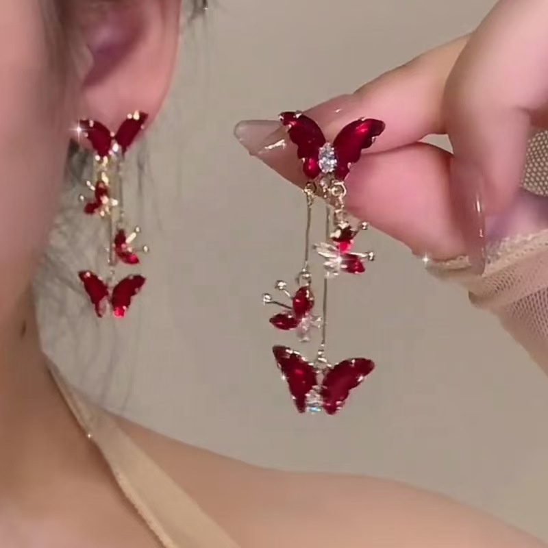 korean butterfly earrings
