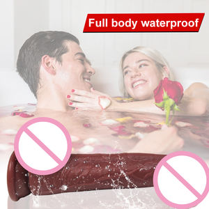 3.6*22CM di spinta a distanza realistica in <span class=keywords><strong>Silicone</strong></span> liquido negozio di sesso vibratore pene artificiale che vibra giocattolo del sesso donna Dildo Sex Toy - Product Image 6