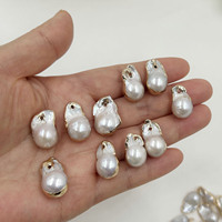 Perles d'eau douce naturelles baroques blanches en vrac de qualité AA, 10x15-19mm, pour la fabrication de bijoux DIY, un connecteur
