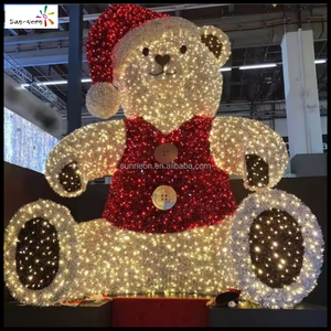 Ideas de Decoración para Festivales, Luz LED con Motivo de Oso para Decoraciones Navideñas en Exteriores - Product Image 4