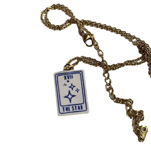 Collana di tarocchi Vintage sole, luna e stelle amore Design ciondolo clavicola catena placcato oro colore-conservazione gioielli - Product Image 1