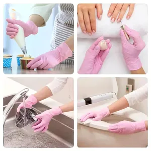 100PCS Professional Disposable Neoprene Gel Gloves UV Double <b>Latex</b> Free Cleaning Kitchen Cooking Tattoo Beauty Esthetician - Product Image 5