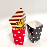 Emballage de boîte en papier de restauration rapide de pop-corn de poulet frit au poulet imprimé pliable et personnalisé bon marché boîtes cadeaux de luxe faites à la main