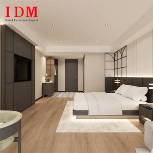 מפעל IDM סיטונאי עץ סטים לחדרי שינה במלון, ראש מיטה מודרני מסחרי, פרויקט ריהוט למלון סִגְנוֹן לחדרי שינה במלון - Product Image 2