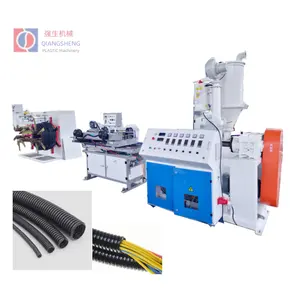 Plastic PVC PP PE HDPE Double/Single Wall Spiral Winding Sewer Electrical Conduit Corrugated Pipe Tube Extrusion Line Machine