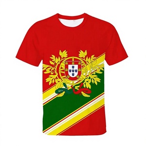 Camisetas de Fútbol al por Mayor, Diseño Nuevo Estampado, Transpirables, de Secado Rápido, Antibacterianas, Cuello en V, de Poliéster y Algodón, Unisex, para Todas las Temporadas - Product Image 1