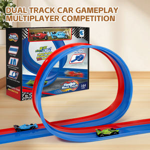 AJB bricolage 360 degrés boucle épissage piste plusieurs formes de pistes véhicule catapulte compétitif un clic catapulte Rail voiture piste jouets - Product Image 3