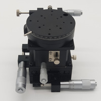 80 * mm Xyzr Plate-forme de déplacement à réglage fin optique à quatre axes Guide croisé Glissière de travail manuelle