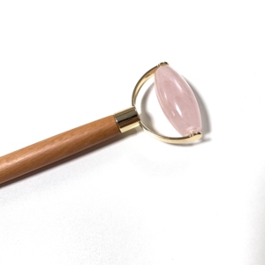 Cheapest Face <b>Roller</b> Rose Quartz 100% Natural stone Factory Sale Grade C massage tool <b>Jade</b> <b>Roller</b> for facial - Product Image 4