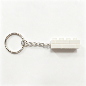 Porte-clés en forme de brique BLOCKMOC 1×4, porte-clés coloré en forme de bloc de construction, accessoire en plastique pour porte-clés, idéal pour les cadeaux de fête - Product Image 1