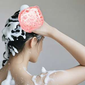 Brosse de bain carrée en silicone double face pour bébé avec tête de massage tactile pour usage en toilette, multifonctionnelle - Product Image 3