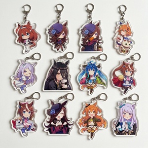 OEM ODM <span class=keywords><strong>Anime</strong></span> Uma Musume Pretty Derby Acrylic <span class=keywords><strong>Anime</strong></span> Chibi Charm Umamusume Llavero Colgante para Bolso de Chica Jinete Kawaii Regalo <span class=keywords><strong>Otaku</strong></span> - Product Image 1