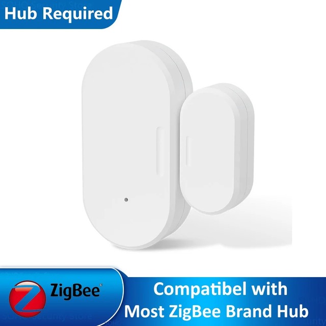 Cheap ZigBee Wireless Door Window Sensor with Voice Control for Garage Open/Close Detector APP Notifications & Home Assistant