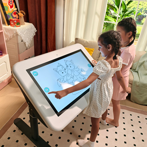 <span class=keywords><strong>Table</strong></span> tactile intelligente à écran tactile capacitif blanc <span class=keywords><strong>de</strong></span> 32 pouces, multi-touch, avec pieds détachables, <span class=keywords><strong>table</strong></span> <span class=keywords><strong>de</strong></span> jeu tactile pour enfants - Product Image 2