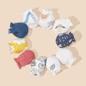 Guantes de Algodón para Bebés de 0 a 6 Meses, Antiarañazos, Elásticos y Cálidos, para Todas las Estaciones - Product Image 1