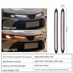 Feux de jour DRL pour voiture, bande lumineuse séquentielle pour phares de voiture, <span class=keywords><strong>2</strong></span> pièces/ensemble - Product Image 6
