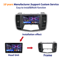 Kits de garnitures de tableau de bord de voiture personnalisés Meihua en ABS, accessoires de véhicule en ABS, cadre de façade de lecteur DVD pour Nissan Teana