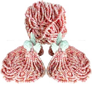 Perles de coquille de conque rose surfeurs roses <span class=keywords><strong>super</strong></span> love surfeurs plage Style personnalité irrégulière femme pour la fabrication de bijoux - Product Image 5