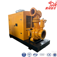 Pompa Air Horizontal Diesel Self-Priming Kering Bertekanan Tinggi 1200 - 2000 M³/jam untuk Solusi Pengolahan Air