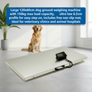 Báscula de suelo para perros <span class=keywords><strong>EUR</strong></span> VET, equipo de prueba de bajo perfil, fácil de limpiar, para hospitales veterinarios - Product Image 1