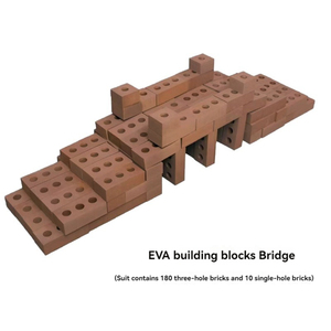 Bloques de construcción para niños Educación temprana Espuma de jardín de infantes Ladrillos grandes de EVA 190 piezas - Product Image 2