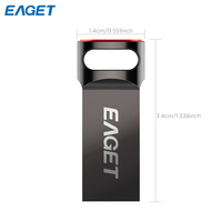 Unidad Flash USB 3.0 EAGET de Alta Velocidad, Memoria USB para PC, Unidad Flash USB de Aleación de Zinc, Unidades Flash USB para Portátiles de 16/32/64/128 GB