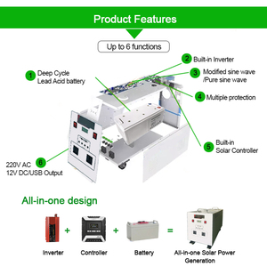 Générateur solaire portable 500W 1000W 2000W 1KWH 2KWH 3KWH pour la maison et l'extérieur - Product Image 5