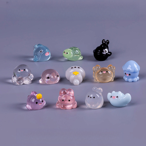 Figurines de créatures marines rondes KI zhuojing, accessoires décoratifs DIY <span class=keywords><strong>et</strong></span> petits ornements pour micro-paysages de plage <span class=keywords><strong>et</strong></span> d'océan - Product Image 2