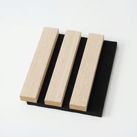 Panneaux acoustiques en lattes de bois pour mur, panneaux insonorisants avec dos en feutre noir pour bureau, studio et salle de réunion