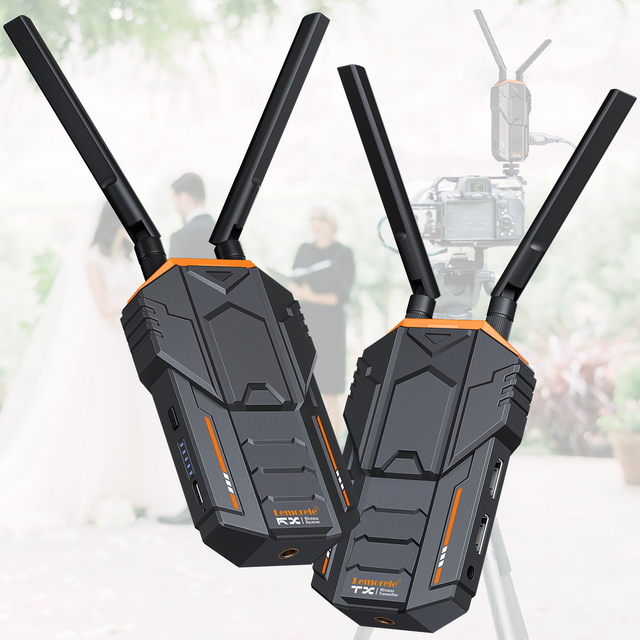 Lemorele 1080P R100 Wireless HDMI Transmitter and Receiver Kit Without Batteries