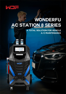 Machine de remplissage de réfrigérant automobile entièrement automatique WDF X850 pour climatisation de bus, compatible AC 120V/110V/220-240V - Product Image 4