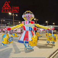 Offre Spéciale : Manège de Parc d'Attractions Extérieur - Carrousel Aventure Double Chaise Volante pour Enfants et Adultes