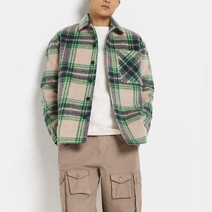 2024 nueva temporada camisa gruesa a <span class=keywords><strong>cuadros</strong></span> para <span class=keywords><strong>hombre</strong></span> estilo de moda chaqueta a <span class=keywords><strong>cuadros</strong></span> de alta calidad - Product Image 1