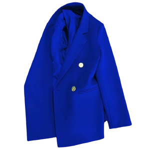 X602 sıcak satış Blazers bayanlar kadınlar katı renk uzun kollu İş bayan ceketler kadınlar için dantel kumaş ofis aşınma Blazers - Product Image 1