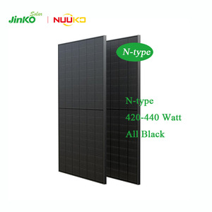 N Type Single Glass 435W 440W 420W Fotovoltaice 420watt Photovoltaic Full Black Paneles Solares - Product Image 1