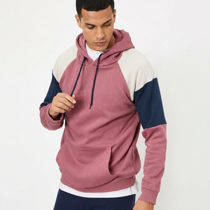 Sweats à capuche en molleton personnalisables avec logo, légers, de haute qualité, basiques, en molleton uni mélangé coton, sweats à capuche décontractés en molleton - Product Image 1