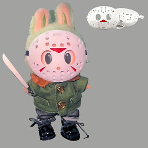 万圣节服装杰森面具套装从13日星期五为17厘米娃娃 (无娃娃) 派对角色扮演 - Product Image 3