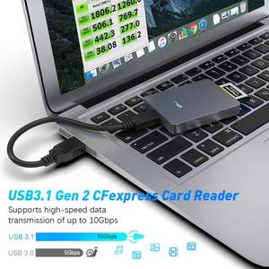 <span class=keywords><strong>Lecteur</strong></span> de carte haute vitesse USB 3.1 Gen 2 CFexpress de vente chaude avec 2 câbles USB pour ordinateur de téléphone portable - Product Image 4