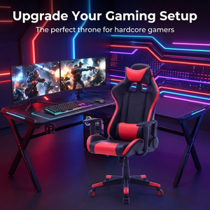 Kostenloser Versand Red Leather Chaise <span class=keywords><strong>Gaming</strong></span> <span class=keywords><strong>Chair</strong></span> 4D Armlehne Faltbare Liege mit Massage funktion für Home Office oder <span class=keywords><strong>Gaming</strong></span> - Product Image 5