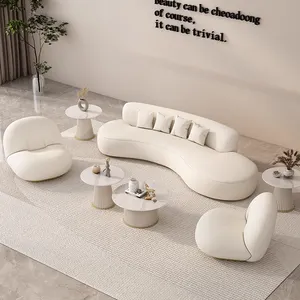 Curved Modular Sofa For Living Room Set Furniture Couches Indoor Home Sitting Down Feather Sofas