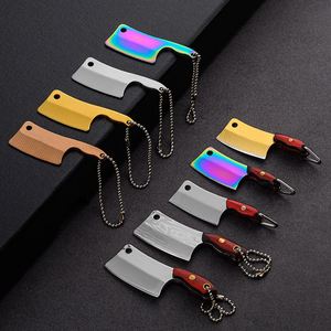 Custom Mini Kitchen Knife Pendant Necklace with Portable <b>Small</b> Blade OEM Supported Wood Handle and Steel Blade for DIY - Product Image 3