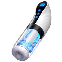 Saugender Rotierender Tiefen-Einsatz 9-Gang Auto-Stroker Handjob-Maschine Vollautomatischer Masturbator für Männer mit Sprachfunktion