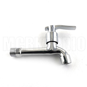 <span class=keywords><strong>Robinet</strong></span> de lavabo <span class=keywords><strong>double</strong></span> moderne <span class=keywords><strong>Robinet</strong></span> mural en céramique en alliage de zinc pour l'extérieur 3 ans Eau froide pour machine à laver - Product Image 5